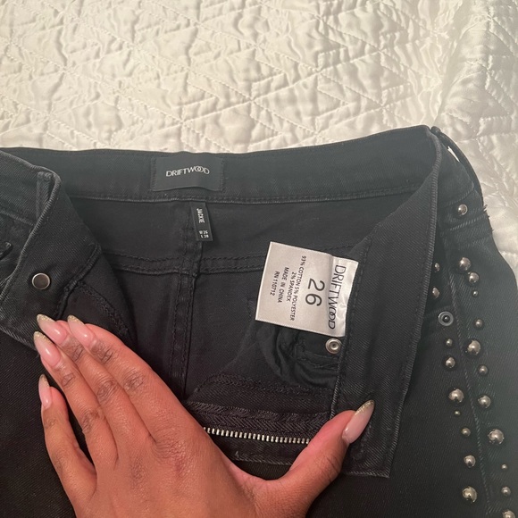 Drift wood brand Jackie Faux Pearl embellished ankle skinny jeans - Picture 5 of 8